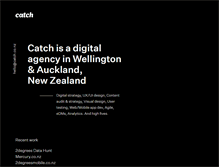 Tablet Screenshot of catch.co.nz